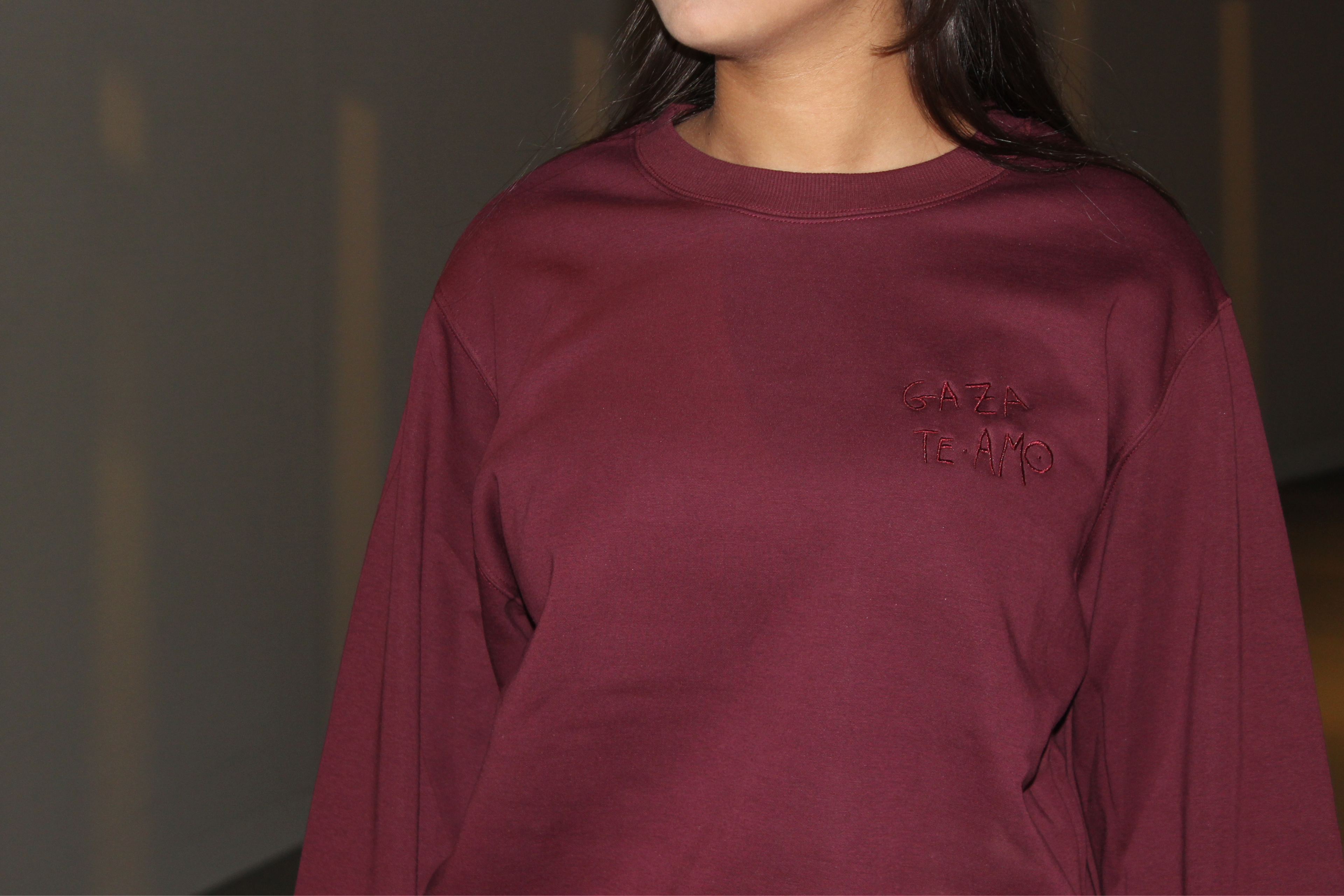 TE AMO SWEATER BURGUNDY