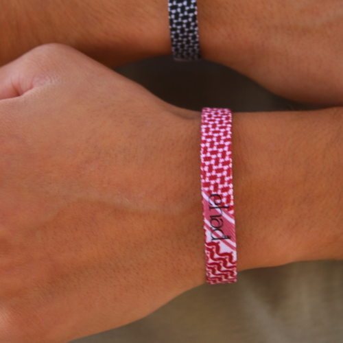 The Keffiyeh Wristband Red