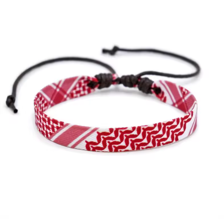 The Keffiyeh Wristband Red