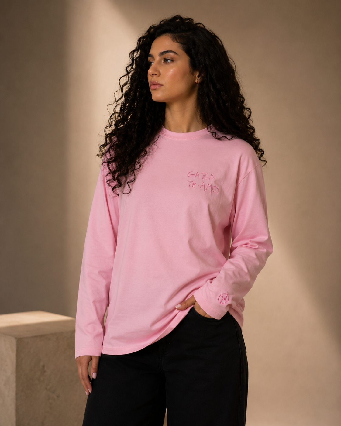 TE AMO PINK LONG SLEEVE